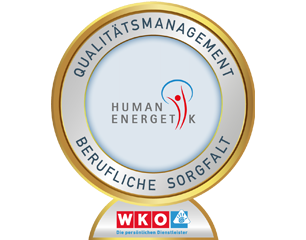 Gold-Qualitätssiegel für Humanenergetik: Qualitätsmanagement berufliche Sorgfalt, WKO